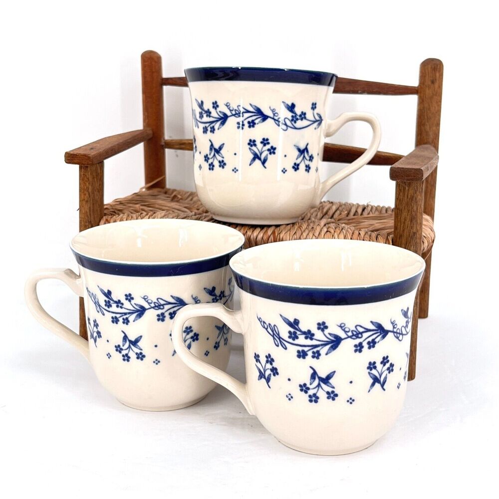 Sango Provence 260 Bouquet Mug Coffee Cup Blue Flowers Japan